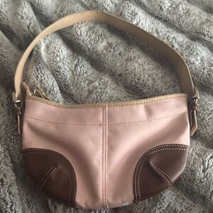 Pink and Brown Women's Bag